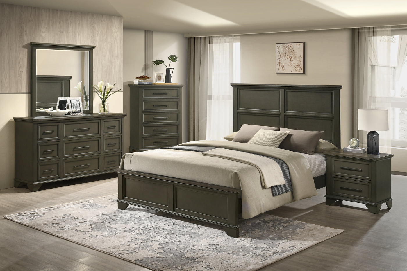 Abigail Night Table - Grey