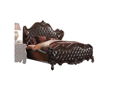 Escalera Queen Bed - 2-Tone Dark Brown and Cherry Oak