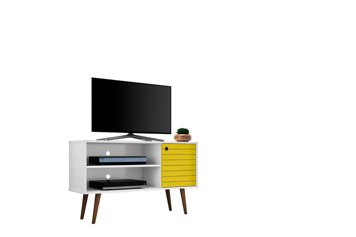 Lekedi 42" TV Stand - White/Yellow