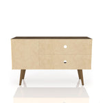 Lekedi 42" TV Stand - Matte Rustic Brown/White