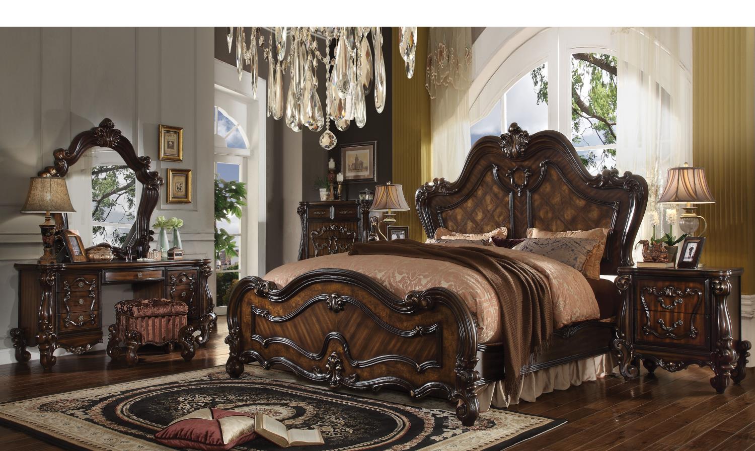 Escalera Queen Bed - Cherry Oak