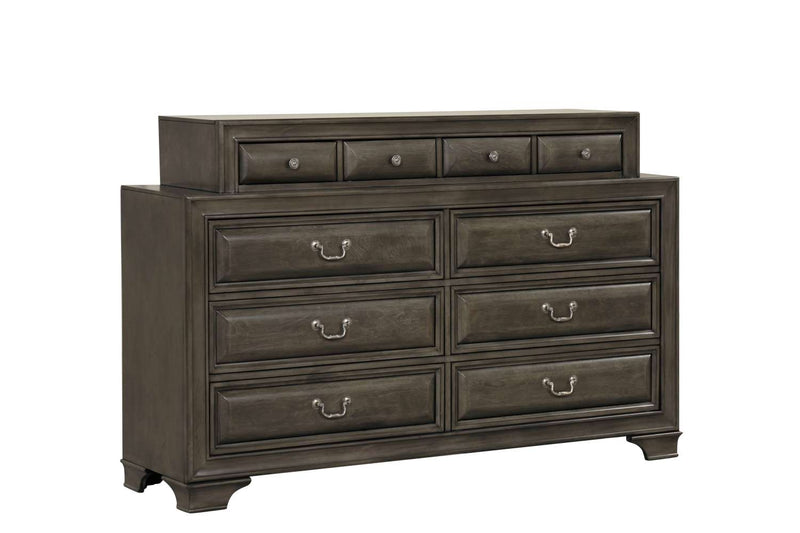 Louis 10 Drawer Dresser Grey Leon's