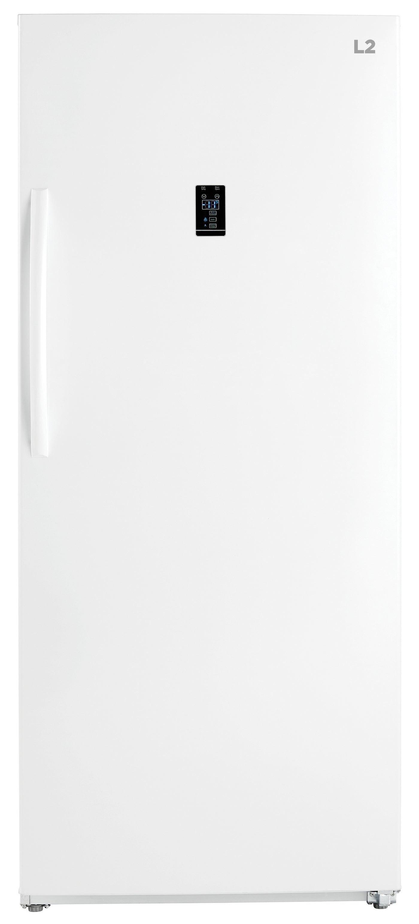 L2 White Upright Freezer and Convertible Fridge (21 Cu. Ft) - LRU21B6AWW
