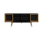 Ciyun 63" TV Stand - Black/Cinnamon