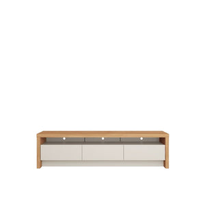 Seden 70" TV Stand - Off White/Cinnamon