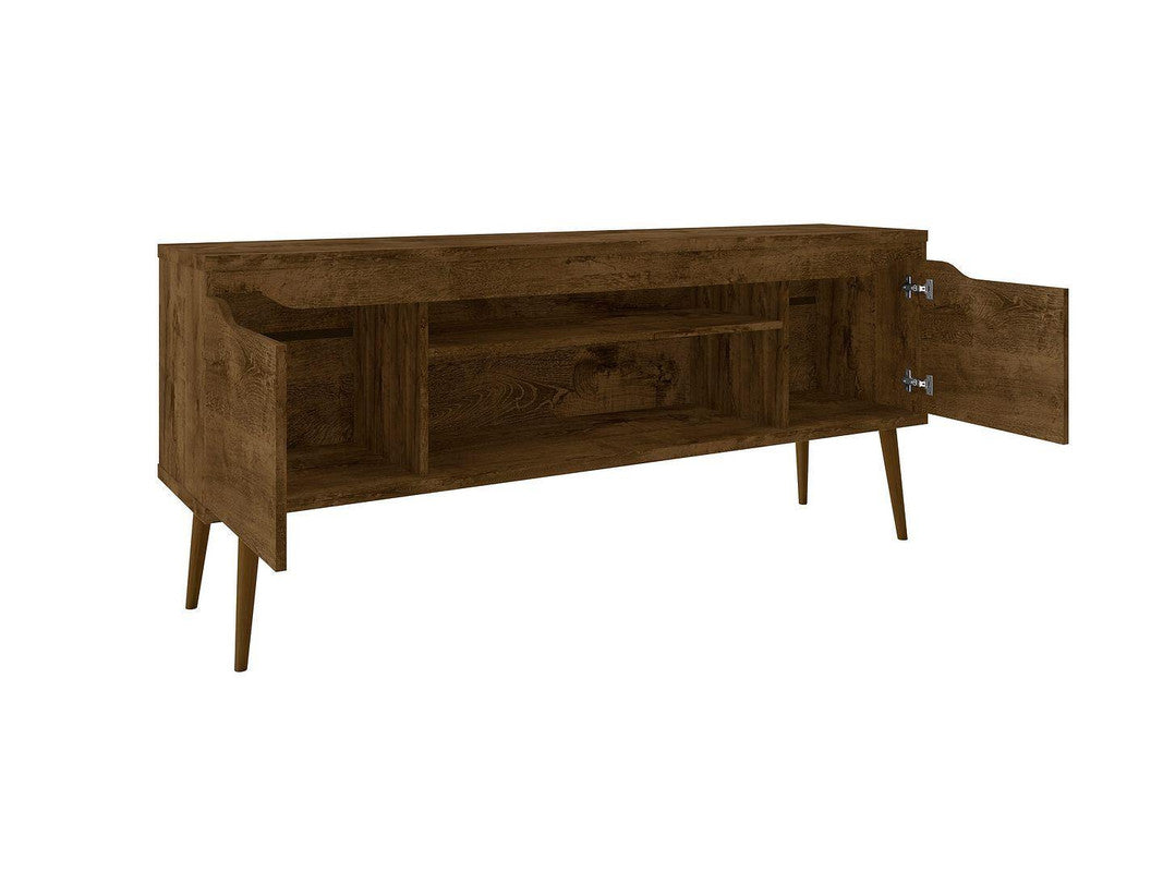 Gatutca TV Stand - Rustic Brown