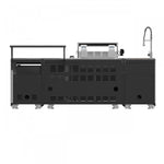 Forno Rimini Gray Countertop Outdoor Kitchen with 30" 62,600 BTU BBQ and Beverage Centre - FODKT2544BLK