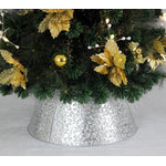 Jingle Metal Christmas Tree Collar - Silver