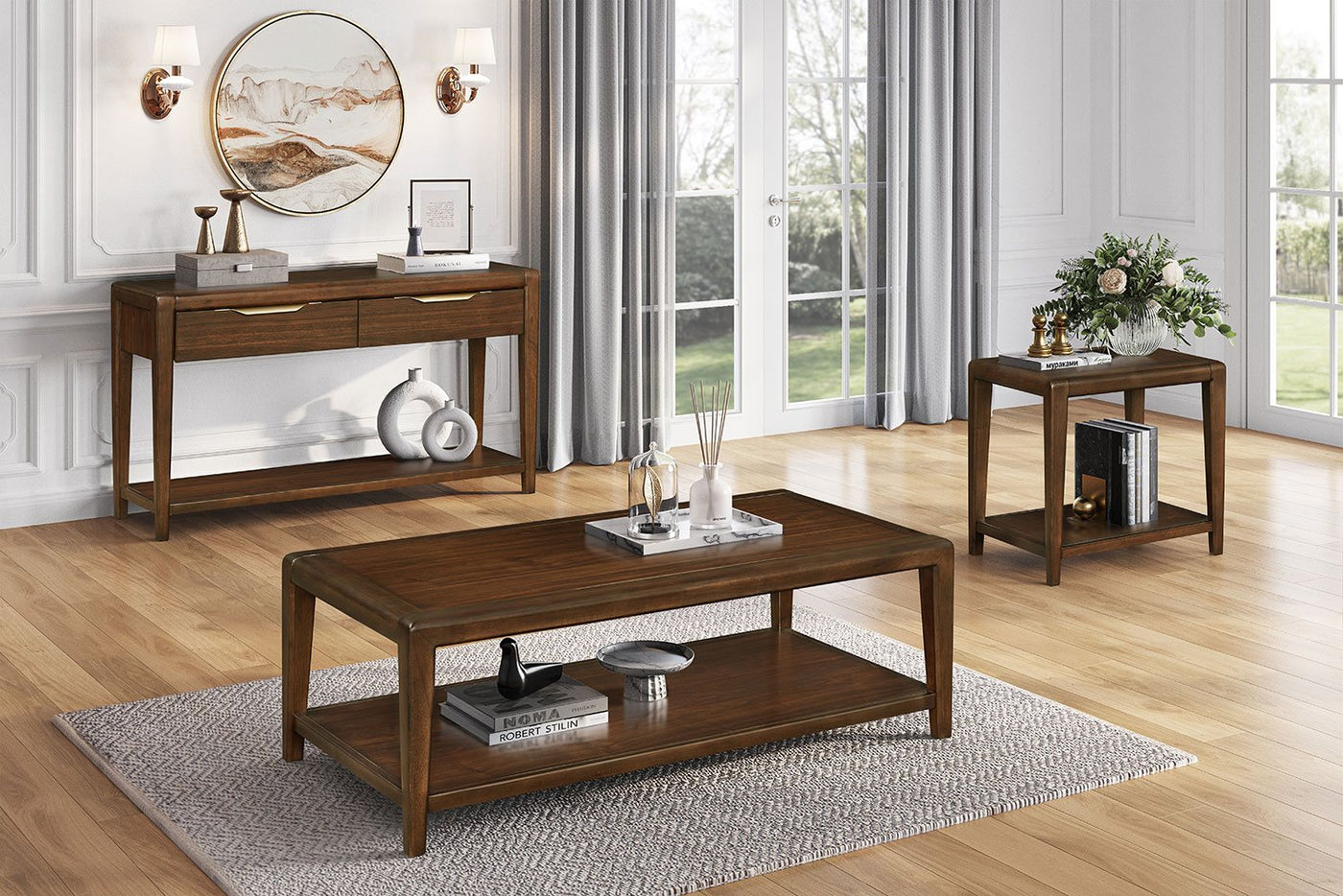 Anders 24" End Table - Dark Walnut