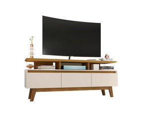 Osnabruck 63" TV Stand - Off White/Cinnamon