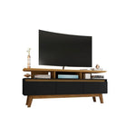 Osnabruck 63" TV Stand - Black/Cinnamon