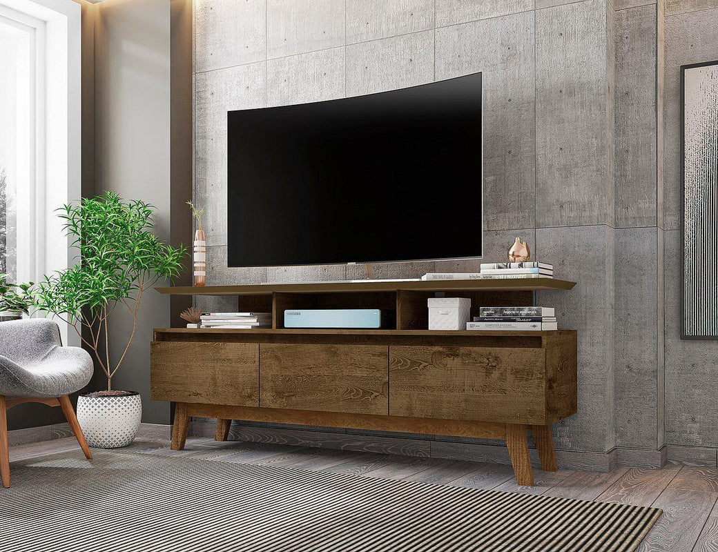 Osnabruck 63" TV Stand - Rustic Brown