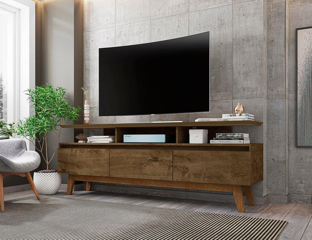 Osnabruck 71" TV Stand - Rustic Brown
