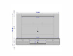 Lekedi 71" Floating Entertainment Centre - White