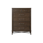 Alonso 5 Drawer Chest - Weathered Oak