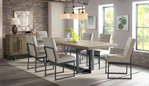 Edenia 7-Piece Dining Set - Brown, Beige