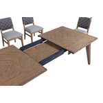 Oslo Extendable Counter Height Dining Table - Weathered Chestnut