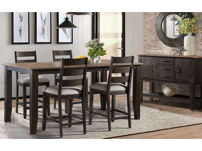 Beacon 5-Piece Counter Height Dining Set - Black, Walnut