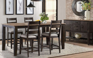 Beacon 5-Piece Counter Height Dining Set - Black, Walnut