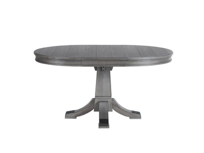 Foundry Extendable Round Dining Table - Brushed Pewter