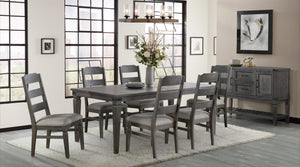Foundry 7-Piece Dining Set - Brushed Pewter