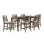 Kauai 7-Piece Counter Height Dining Set - Walnut