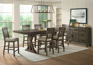 Sullivan 7-Piece Counter Height Dining Set - Dark Brown