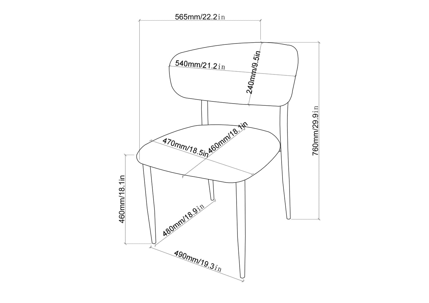 Ellington Dining Chair - Beige