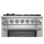 Forno Capriasca 36" Stainless Steel Freestanding Gas Range (5.36 Cu. Ft.) - FFSGS6260-36