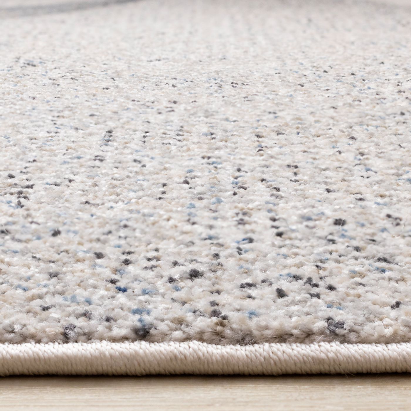 Feeling Connected 7'10" x 10'6" Rounded Shapes Design Area Rug - Grey