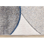 Feeling Connected 7'10" x 10'6" Rounded Shapes Design Area Rug - Grey