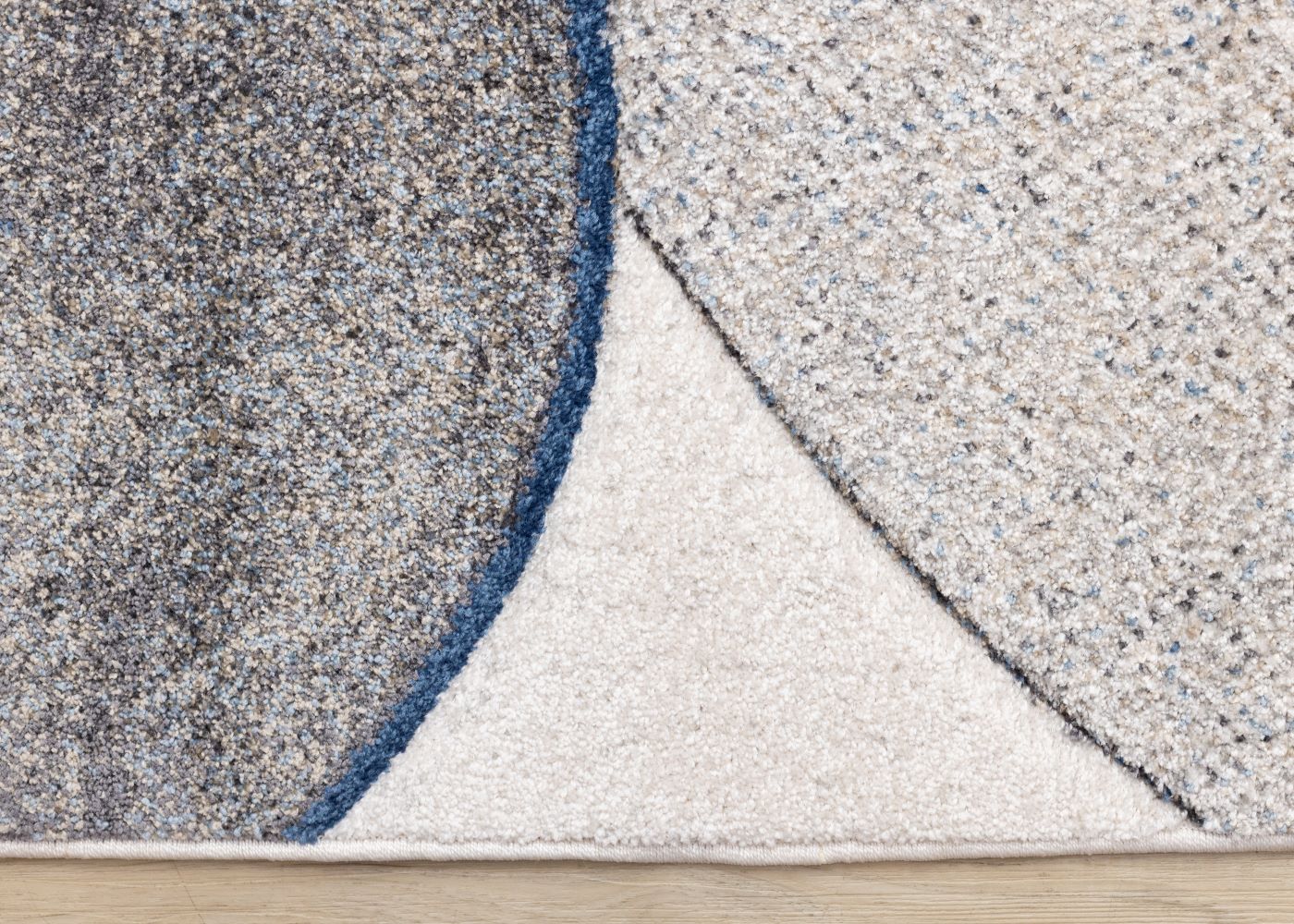 Feeling Connected 7'10" x 10'6" Rounded Shapes Design Area Rug - Grey