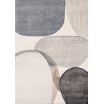 Feeling Connected 7'10" x 10'6" Rounded Shapes Design Area Rug - Grey