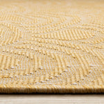 Summer Breeze 5'3" x 7'7" Outdoor Reversible Rug Rainbow Arch Pattern - Yellow, White