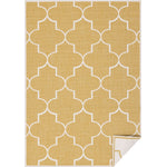 Summer Breeze 5'3" x 7'7" Outdoor Reversible Geometric Rug - Yellow, White