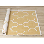 Summer Breeze 5'3" x 7'7" Outdoor Reversible Geometric Rug - Yellow, White