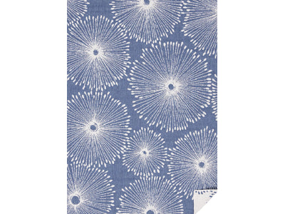 Summer Breeze 5'3" x 7'7" Outdoor Reversible Dandelion Wish Rug - Blue, White