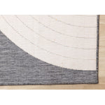 Summer Breeze 6'7" x 9'6" Outdoor Rug Double Arches - Grey, White