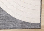 Summer Breeze 6'7" x 9'6" Outdoor Rug Double Arches - Grey, White