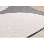 Summer Breeze 6'7" x 9'6" Outdoor Rug Double Arches - Grey, White