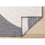 Summer Breeze 6'7" x 9'6" Outdoor Rug Double Arches - Grey, White
