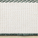 Summer Breeze 5'3" x 7'7" Outdoor Chevron Border Rug - Green, White