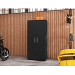 Lunde Tall Garage Cabinet - Black Matte