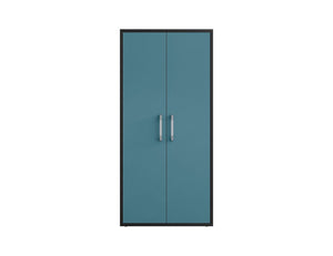 Lunde Tall Garage Cabinet - Blue Gloss