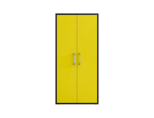 Lunde Tall Garage Cabinet - Yellow Gloss