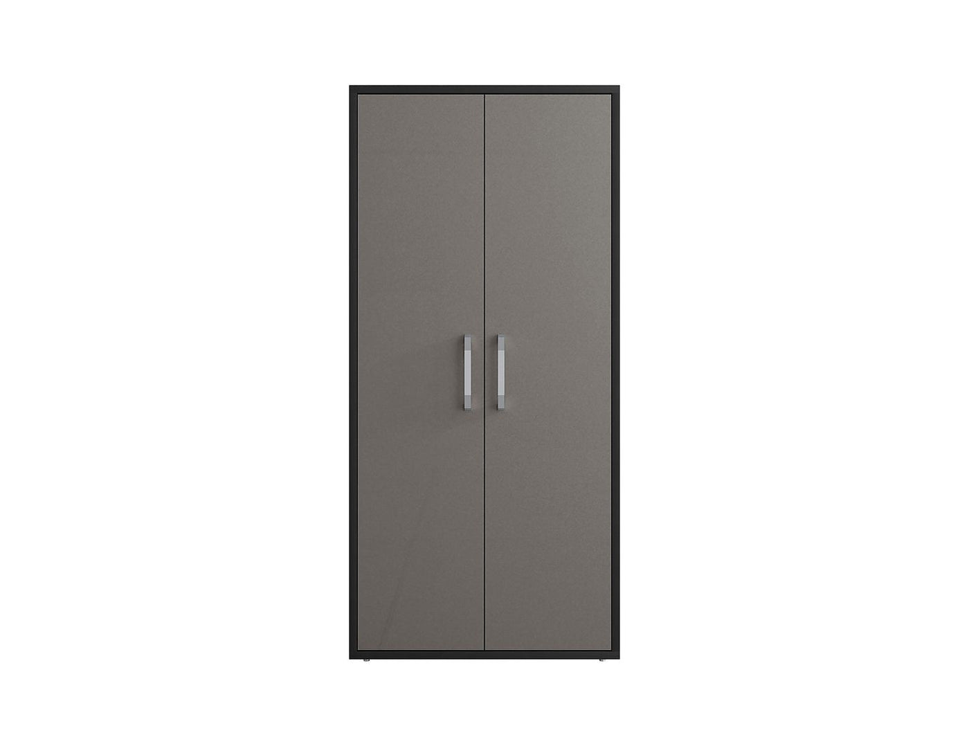 Lunde Tall Garage Cabinet - Grey Gloss