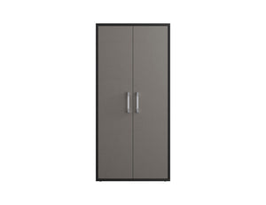 Lunde Tall Garage Cabinet - Grey Gloss