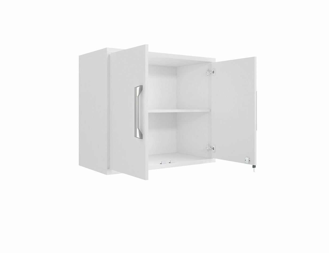 Lunde Floating Garage Storage Cabinet - White Gloss