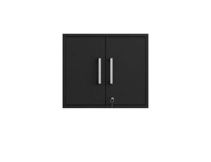 Lunde Floating Garage Storage Cabinet - Black Matte