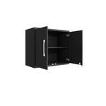 Lunde Floating Garage Storage Cabinet - Black Matte
